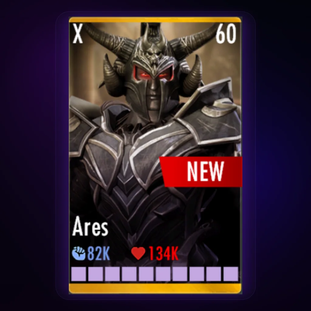 Ares Prime Injustice Mobile character card