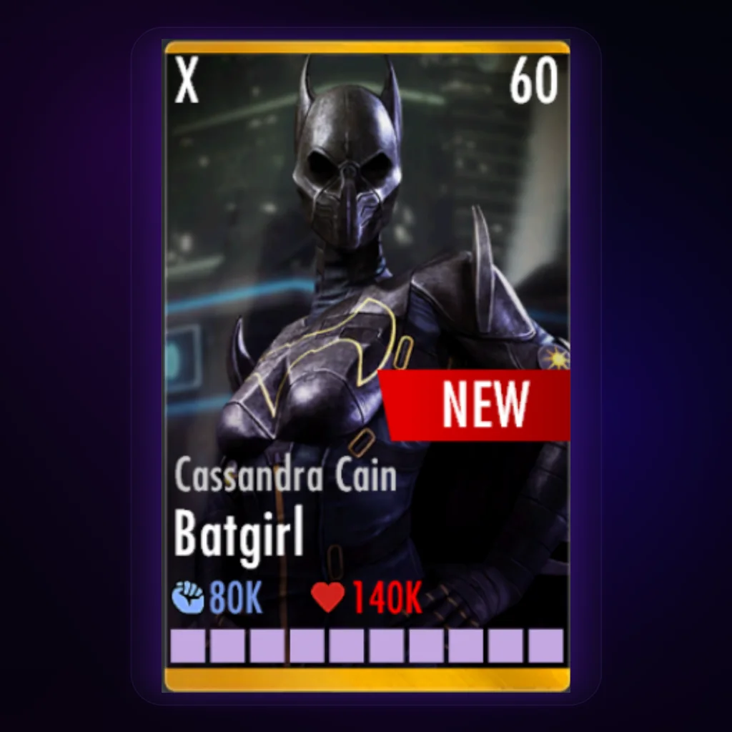 Batgirl Cassandra Cain character card