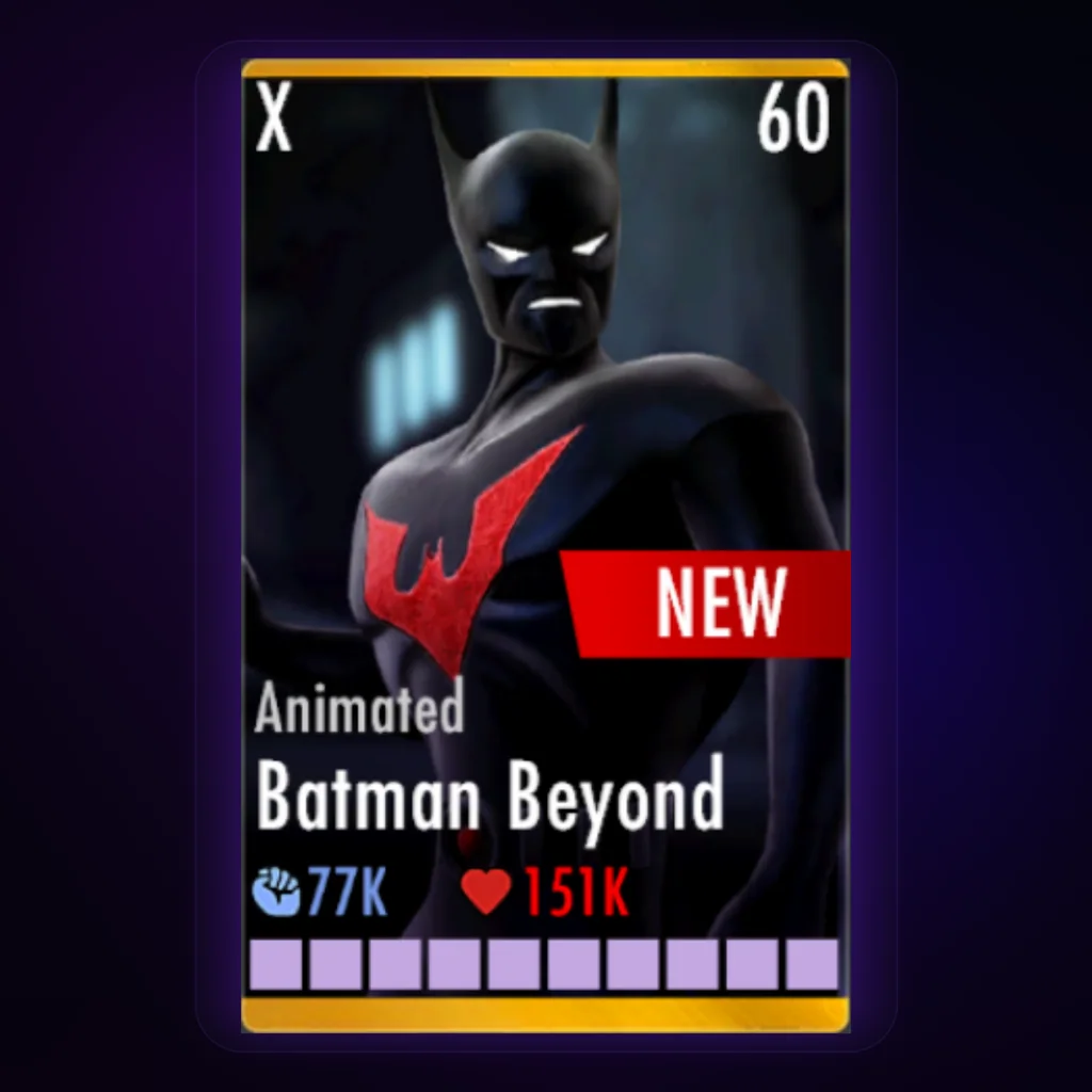 Batman Beyond Animated character card