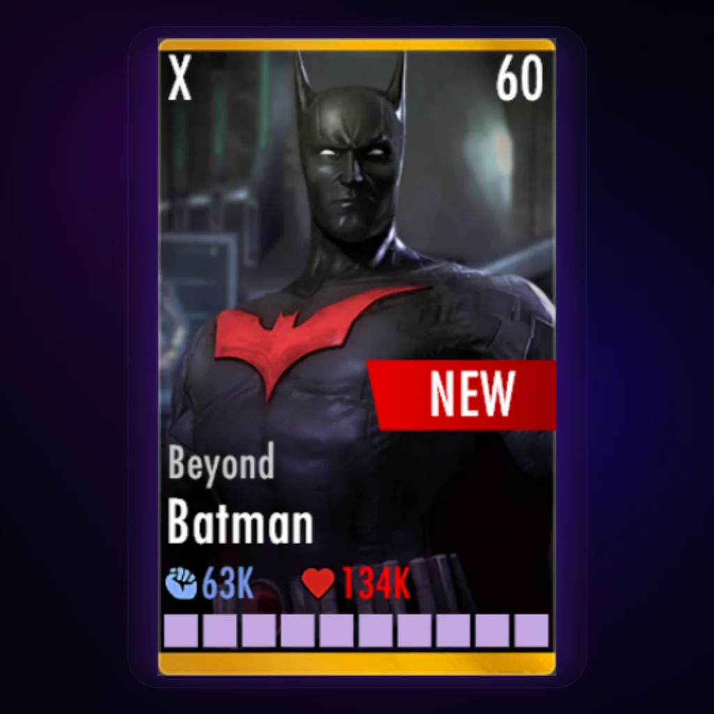 Batman Beyond Injustice Mobile character card