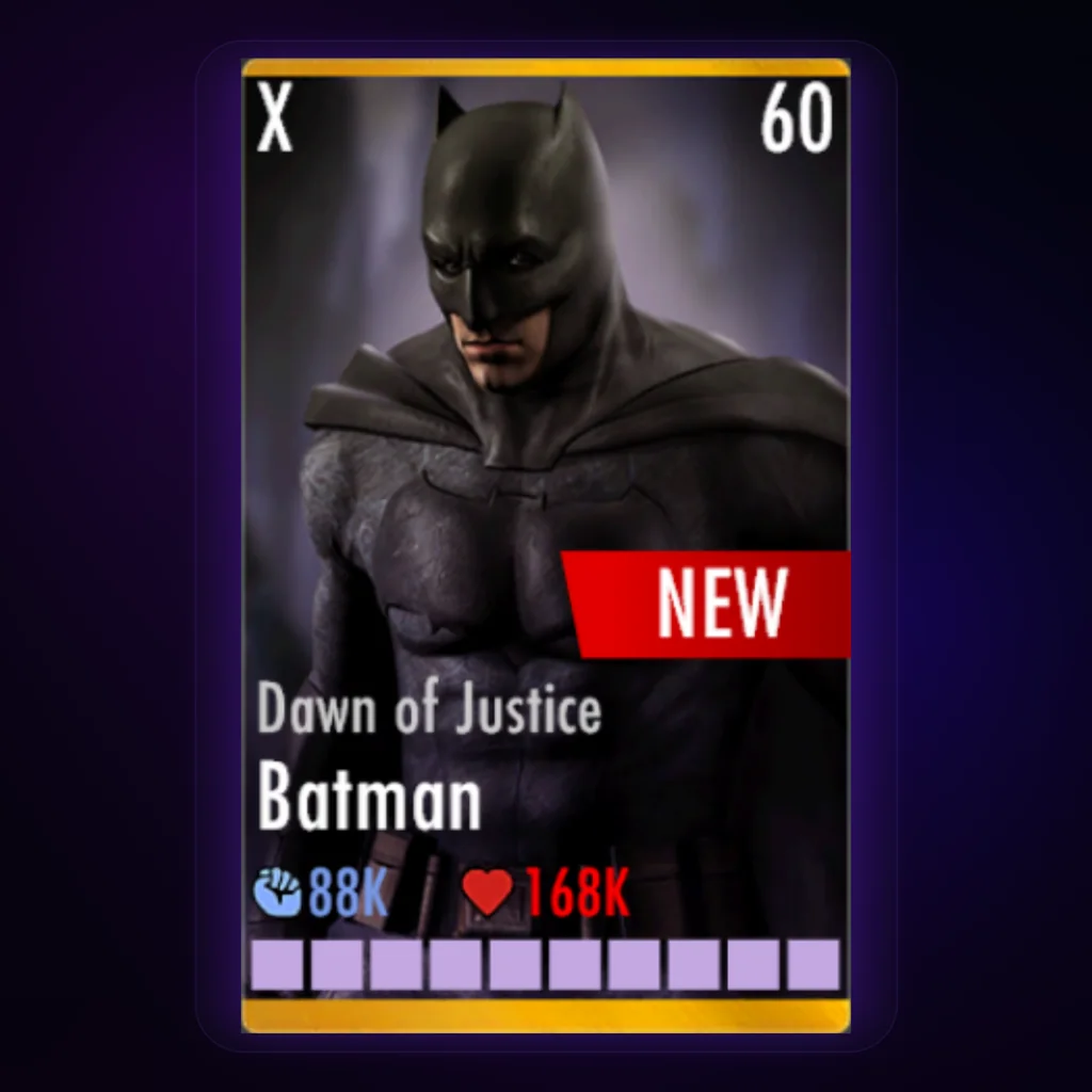 Batman Dawn of Justice character card