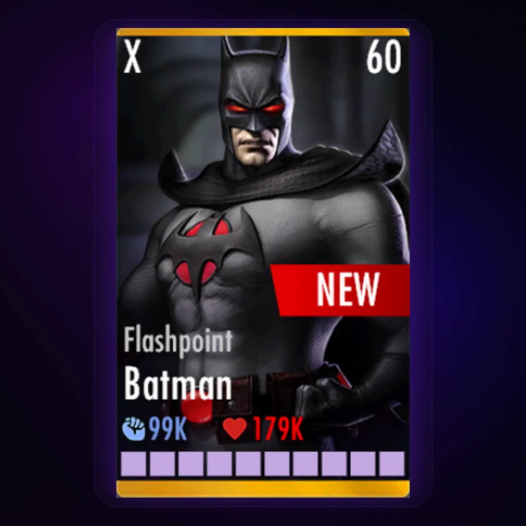 Batman Flashpoint character card