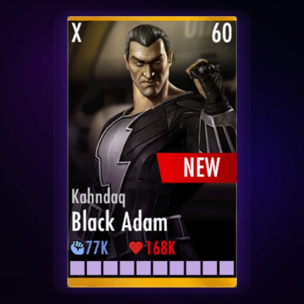 Black Adam Kahndaq character card
