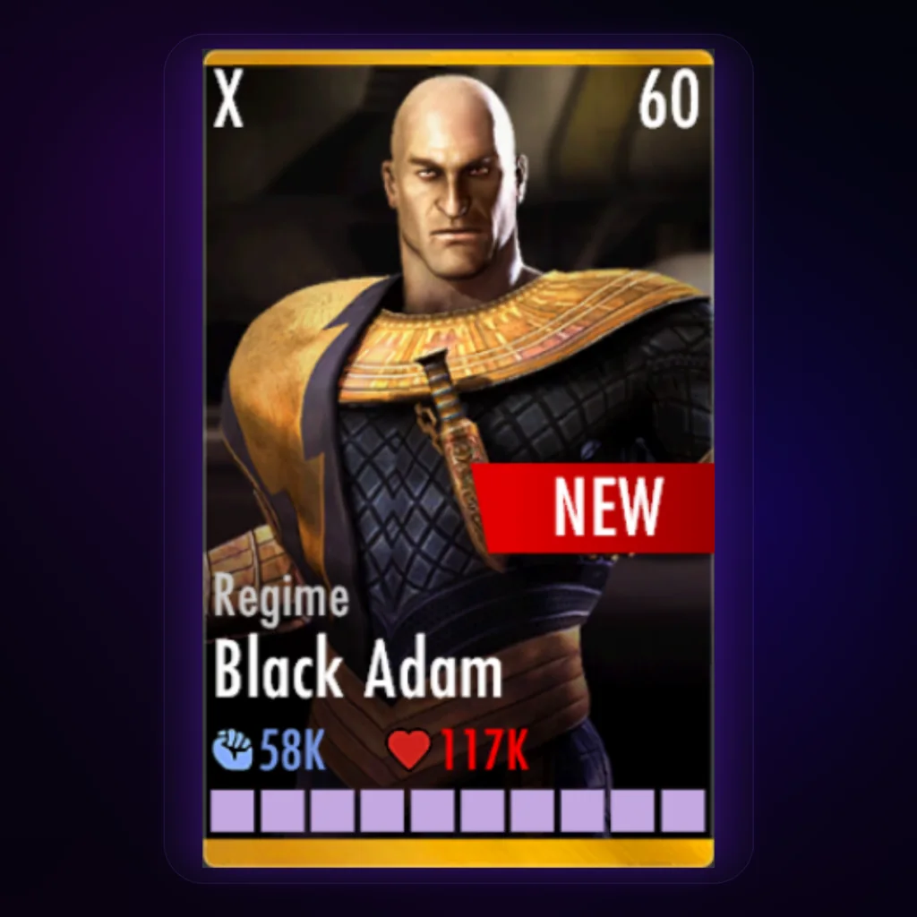 Black Adam Regime character card