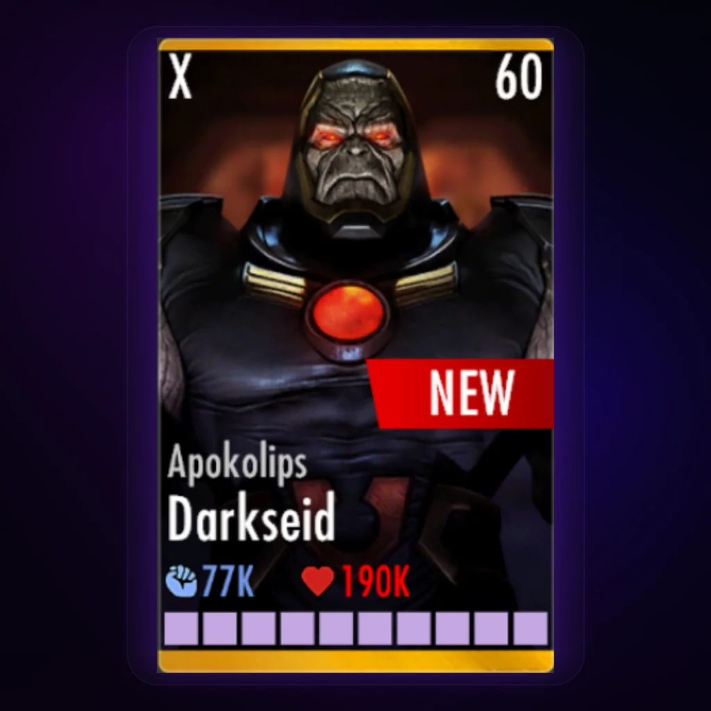 Darkseid Apokolips Injustice Mobile character card