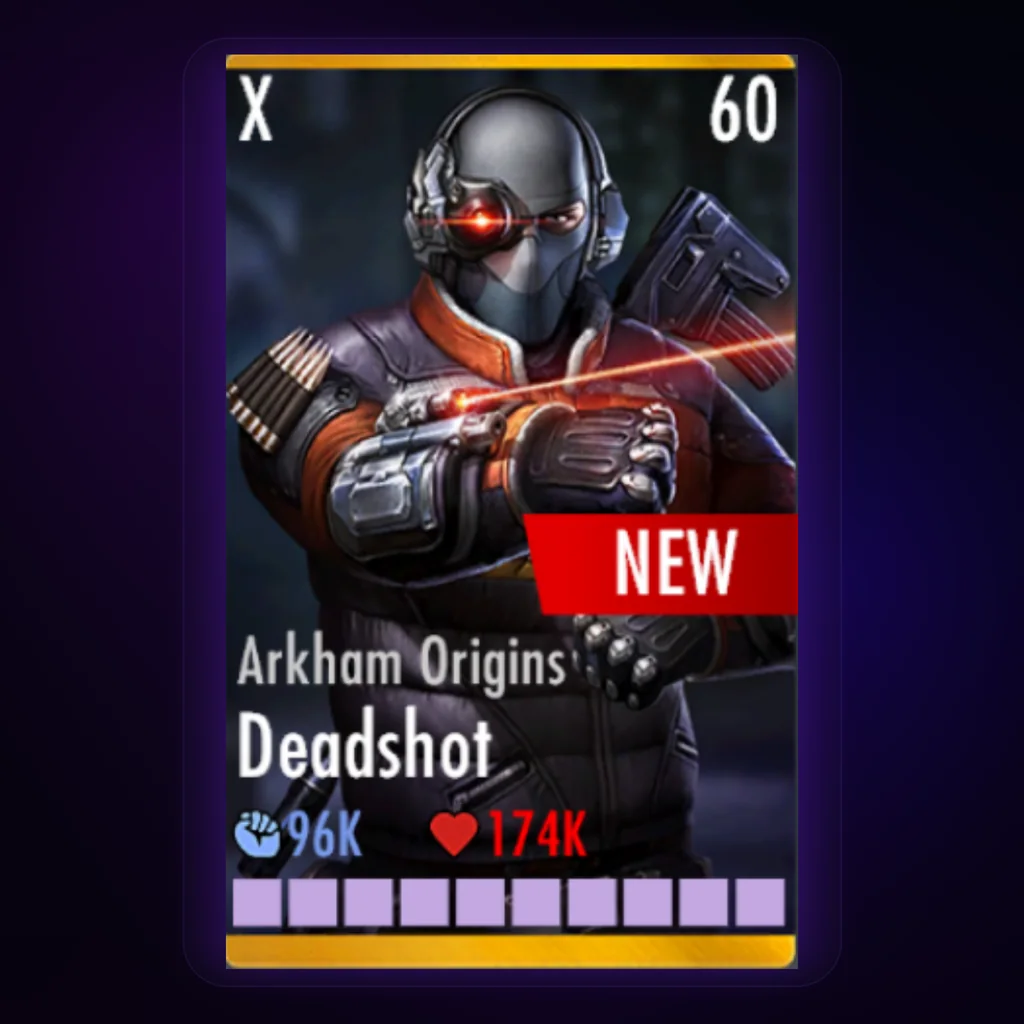 Deadshot Arkham Origins character card