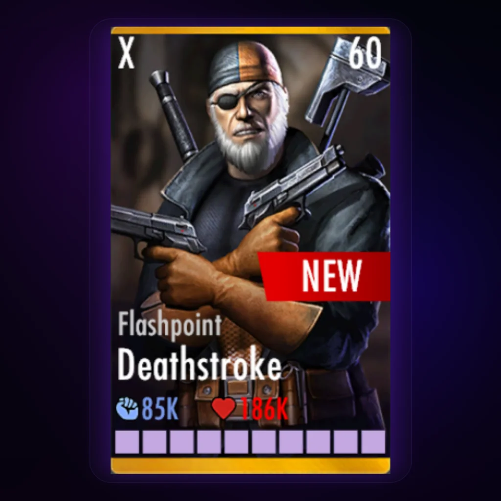 Deathstroke Flashpoint Injustice Mobile character card