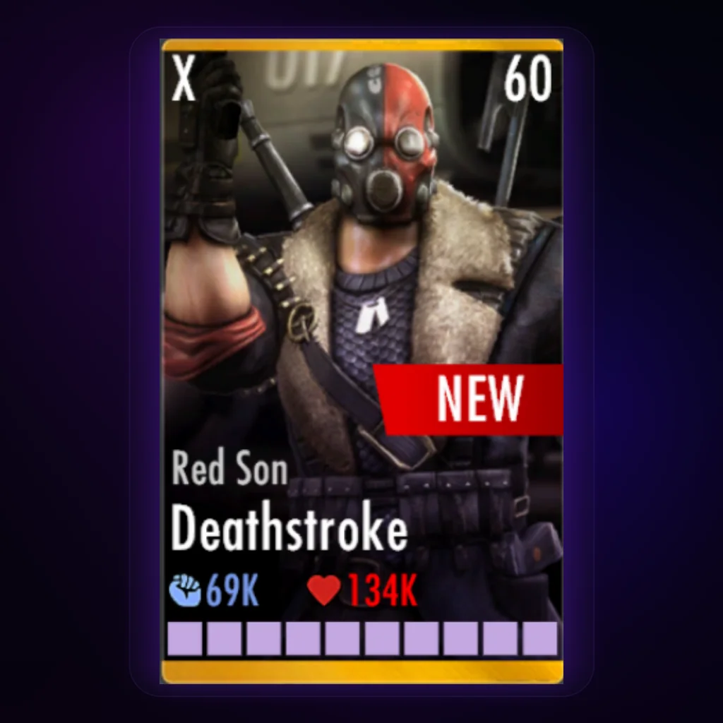 Deathstroke Red Son character card