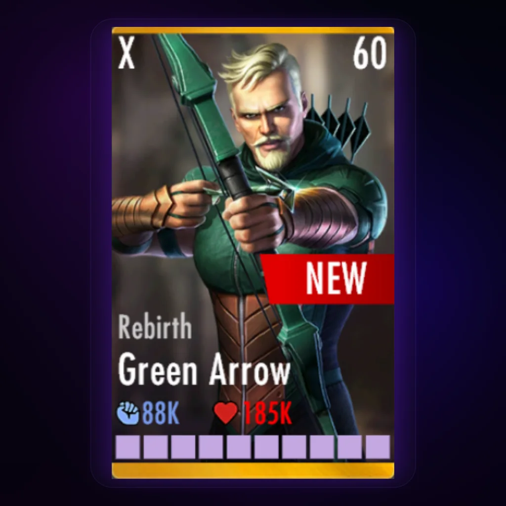 Green Arrow Rebirth character card