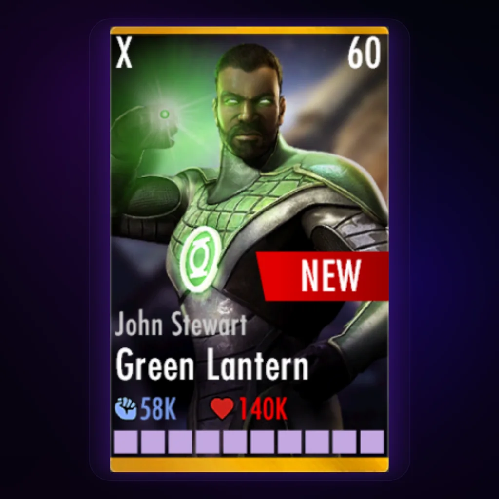 Green Lantern John Stewart character card