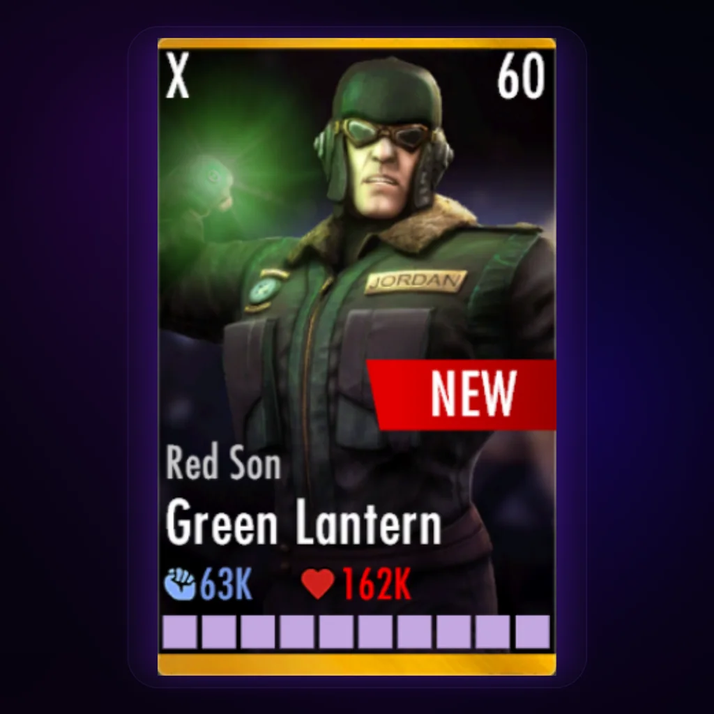Green Lantern Red Son character card