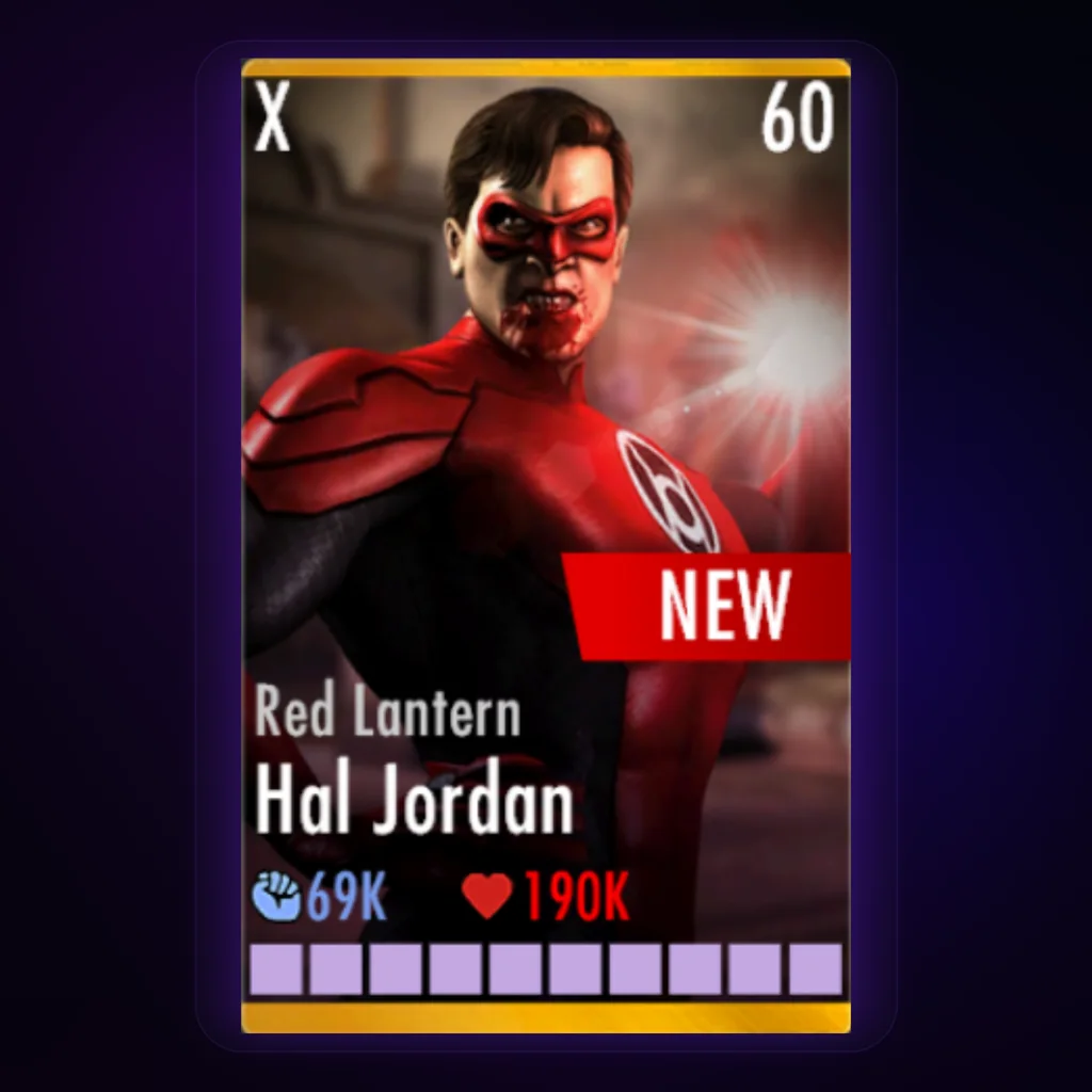 Hal Jordan Red Lantern character card