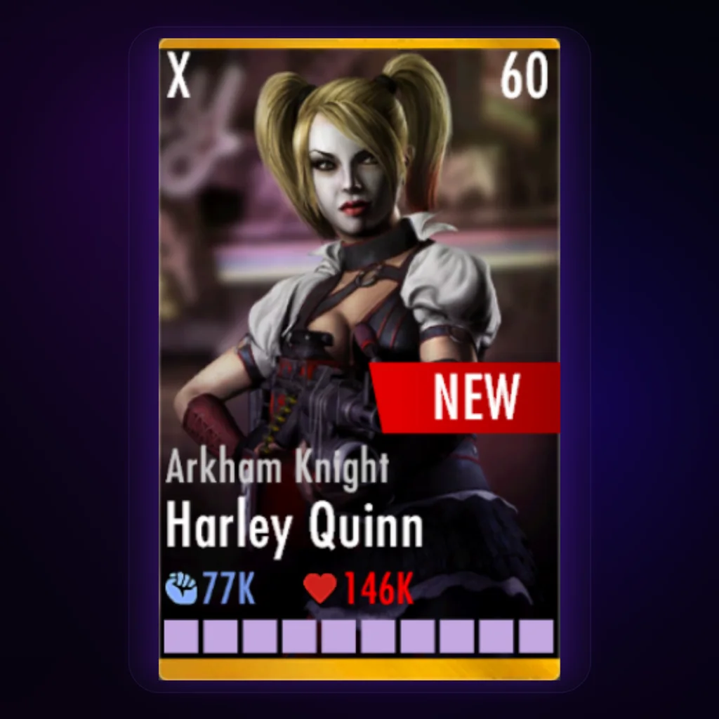 Harley Quinn Arkham Knight character card