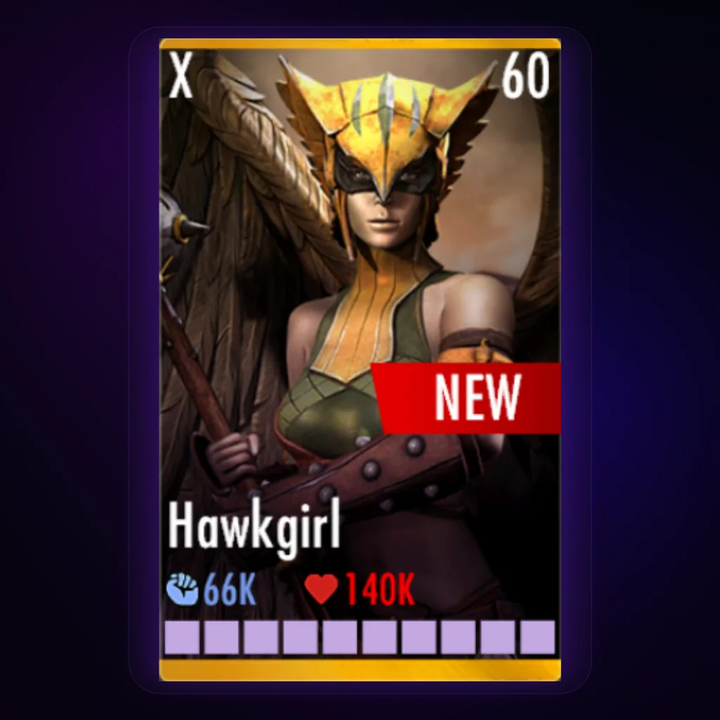 Hawk Girl Prime character card