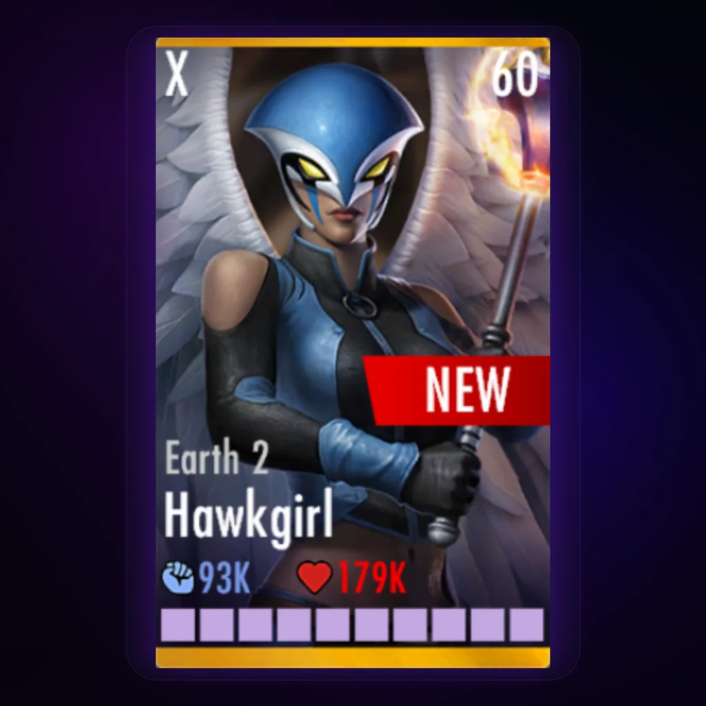 HawkGirl Earth 2 character card