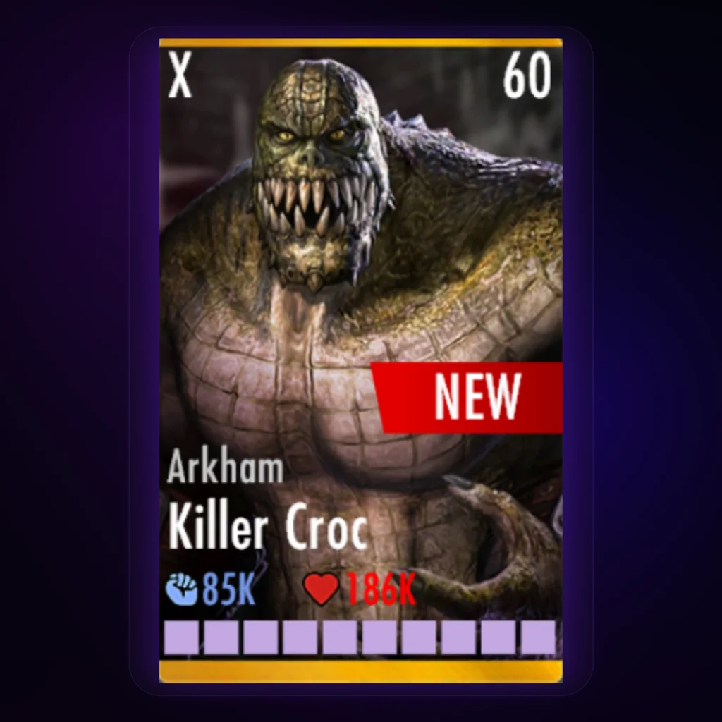 Killer Croc Arkham Injustice Mobile character card