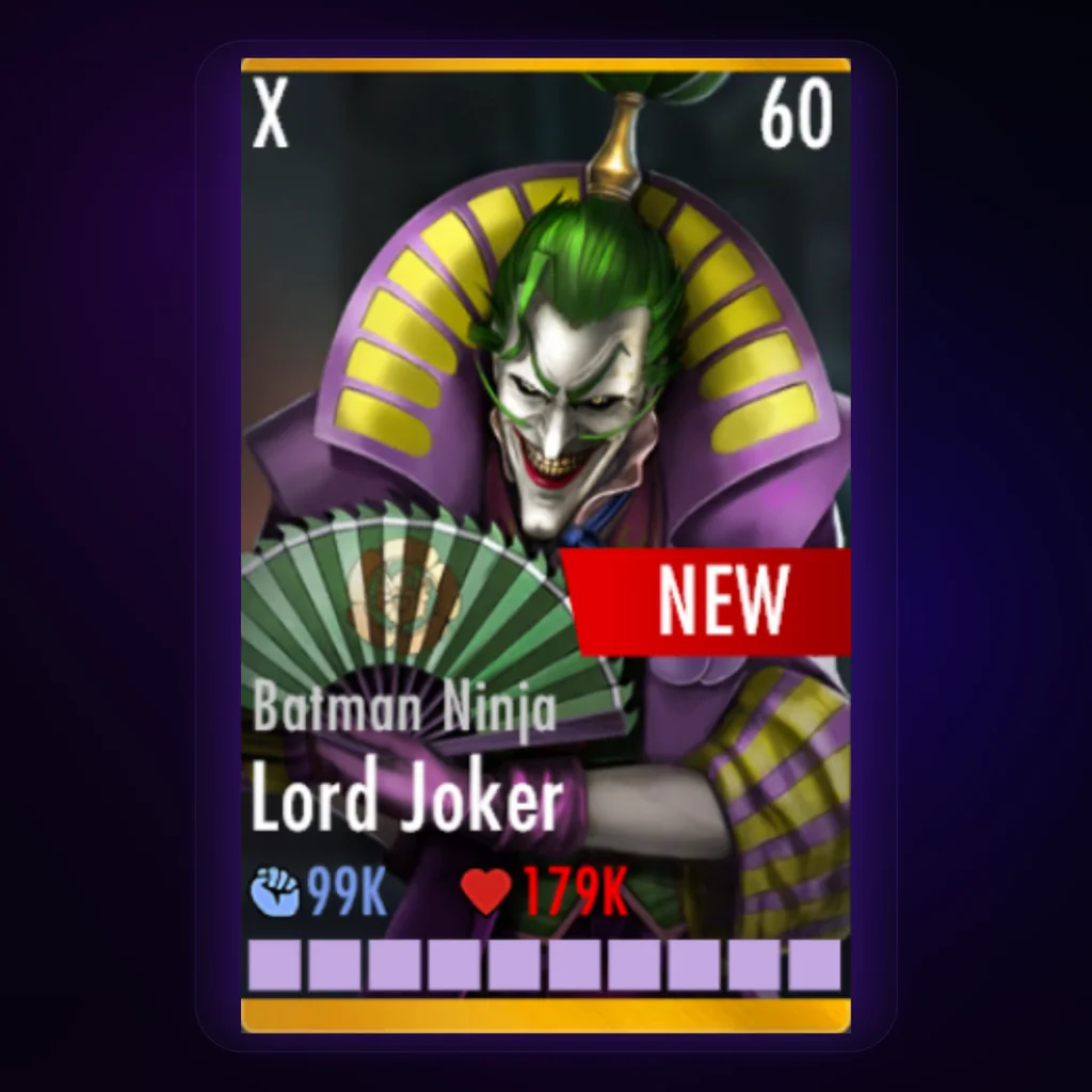 Lord Joker Batman Ninja character card