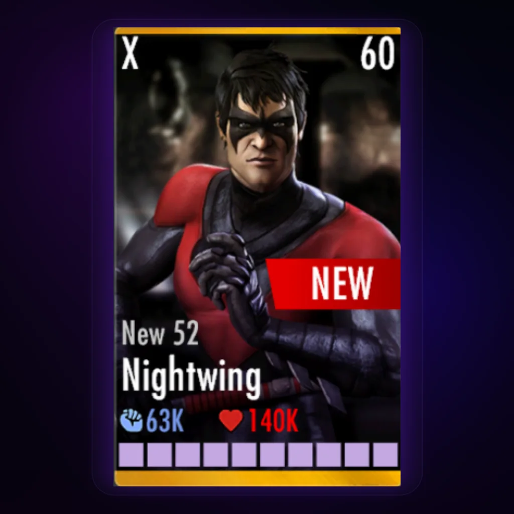 Nightwing New 52 character card