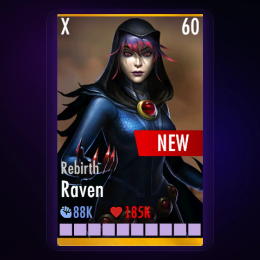 Raven Rebirth character card