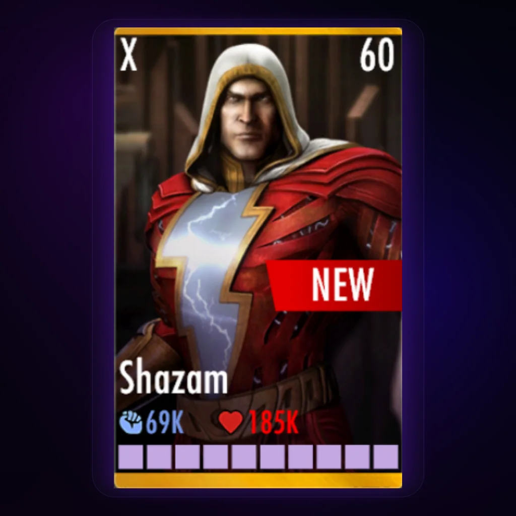 Shazam Prime character card