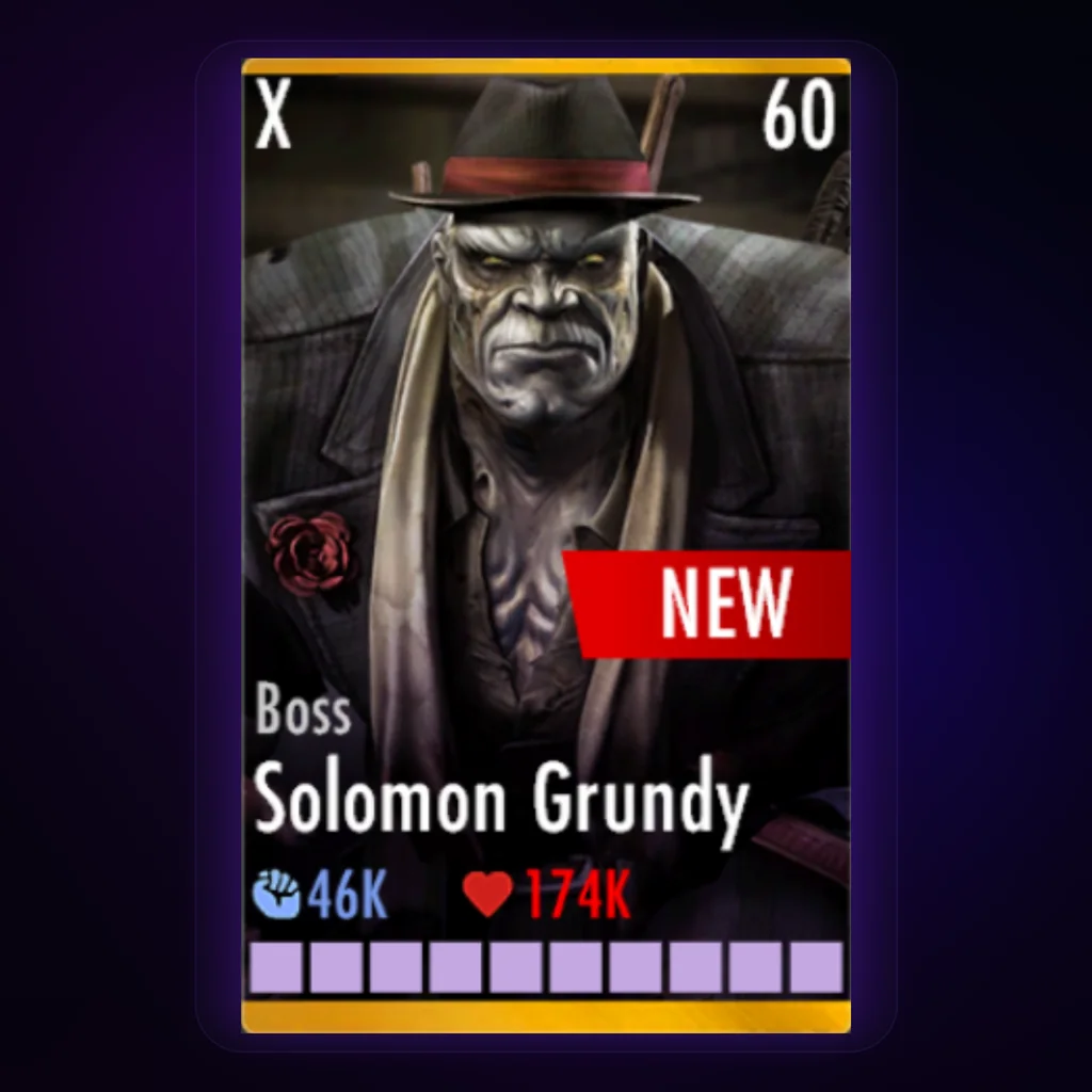 Solomon Grundy Boss character card