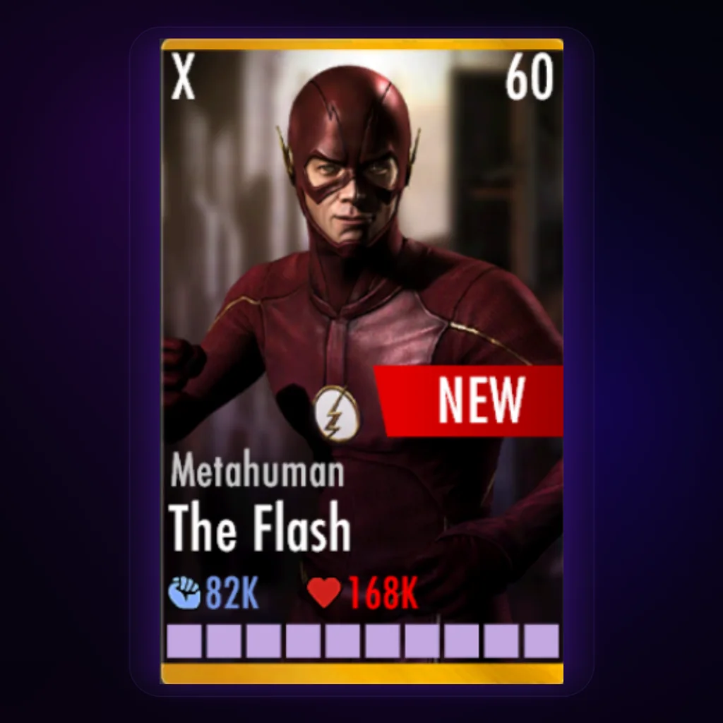 The Flash MetaHuman character card