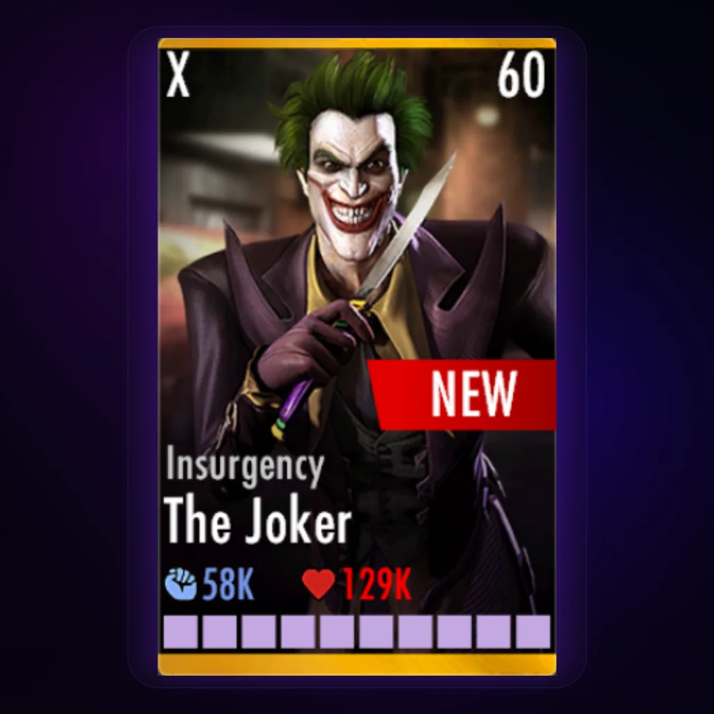 The Joker Insurgency character card