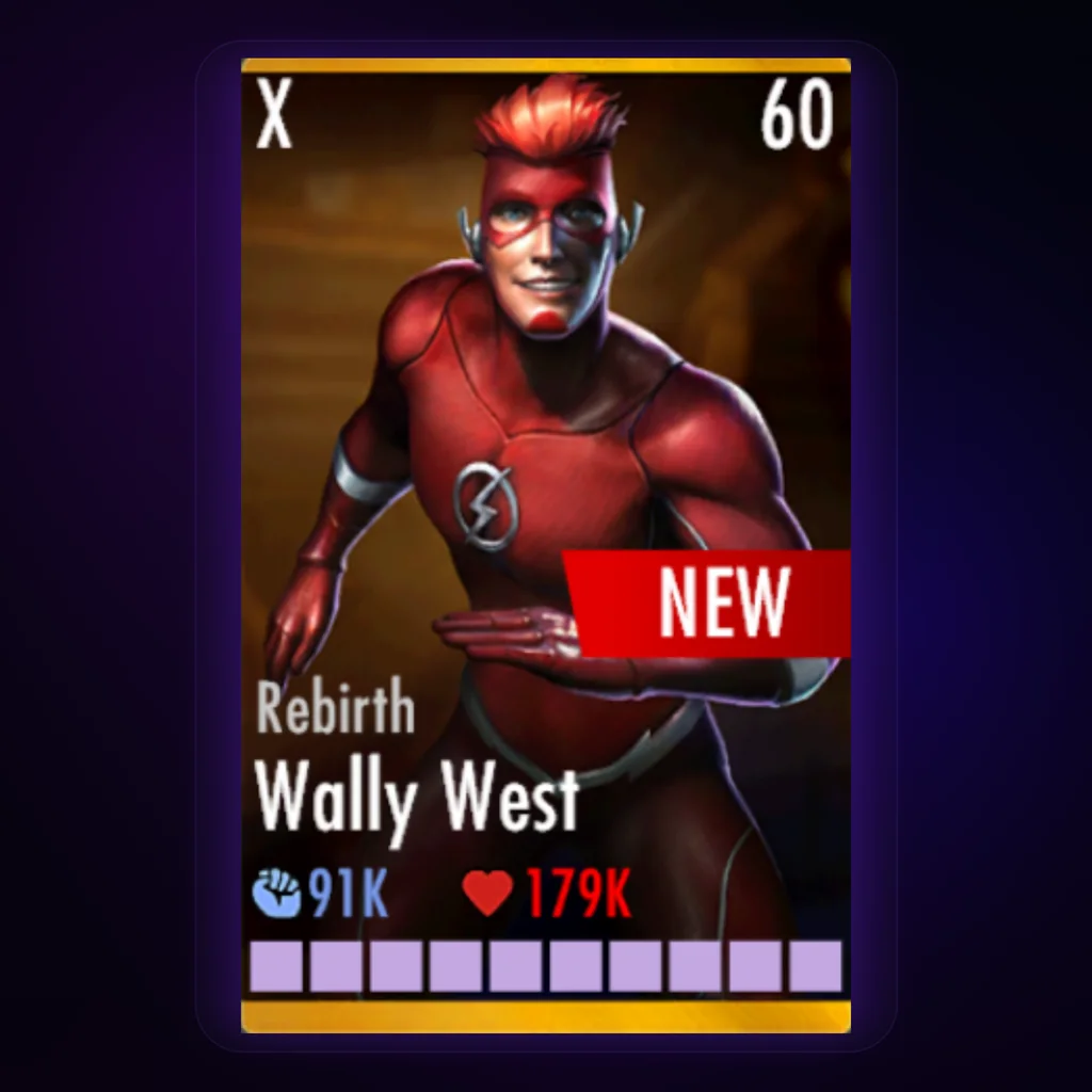 Wally West Rebirth character card