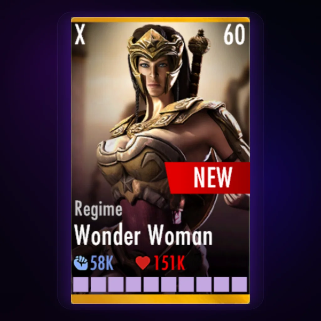 Wonder Woman Regime character card