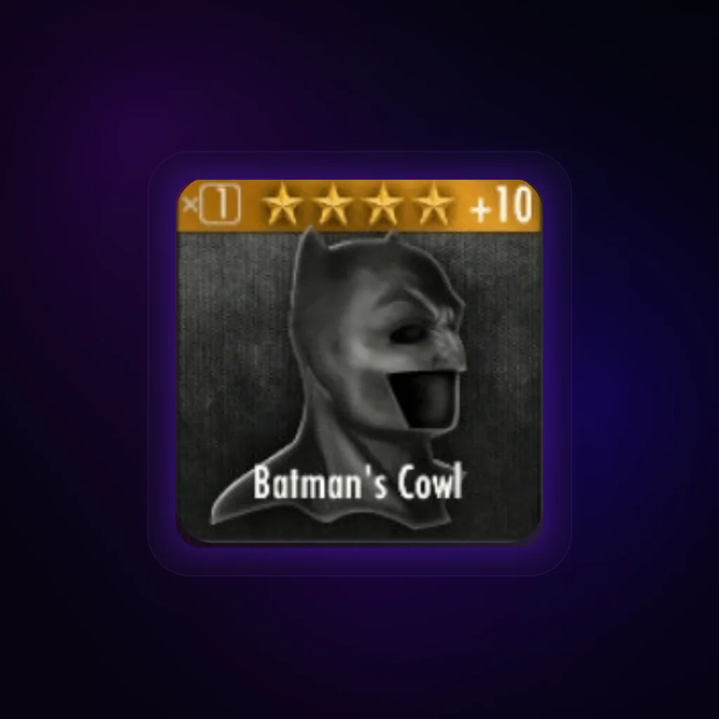 Batman's Cowl Gear Card