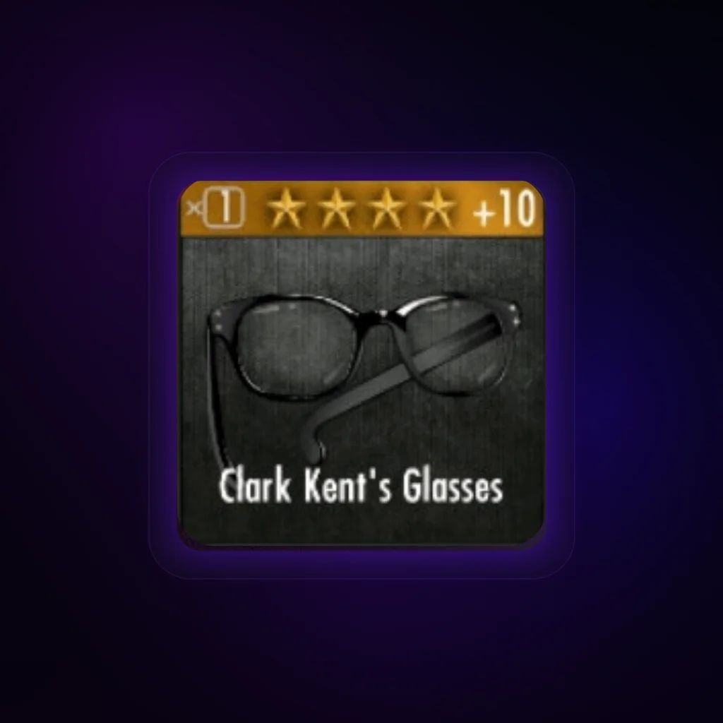 Clark Kent's Glasses Gear Card