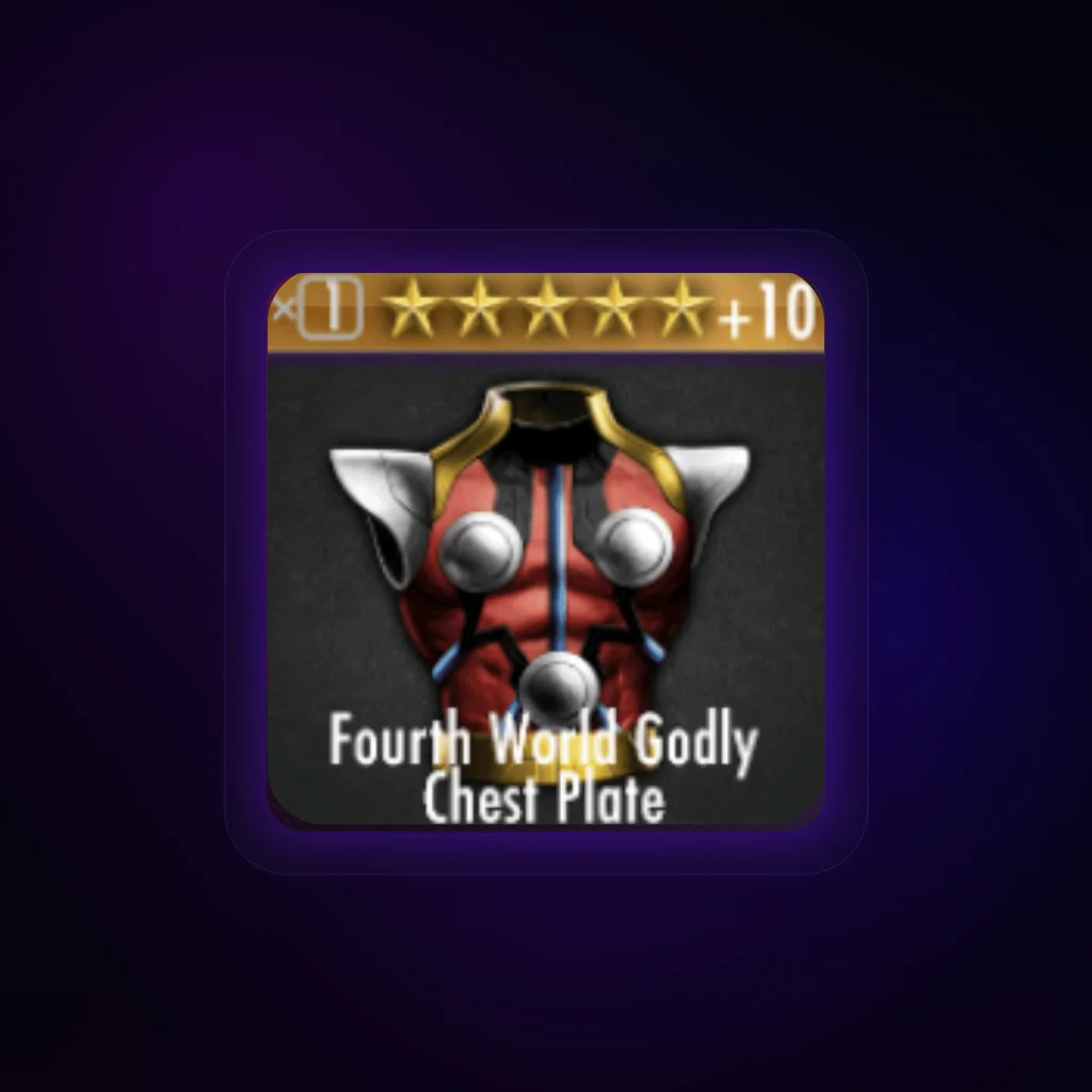 Fourth World Godly Chestplate Gear Card