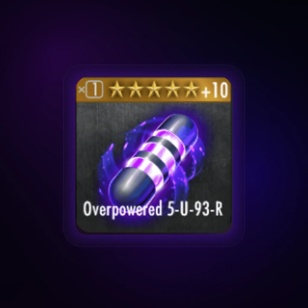 Overpowered 5-U-93-R Gear Card