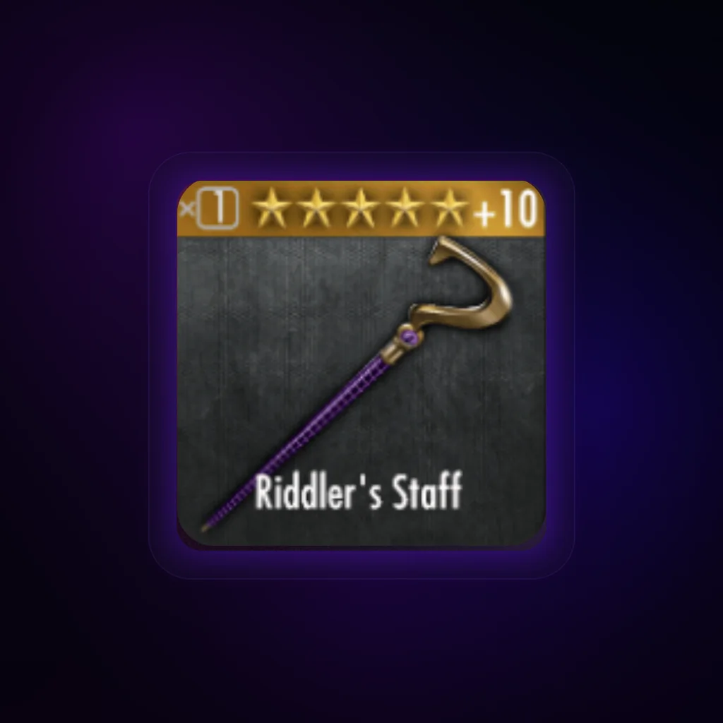 Riddler's Staff Gear Card