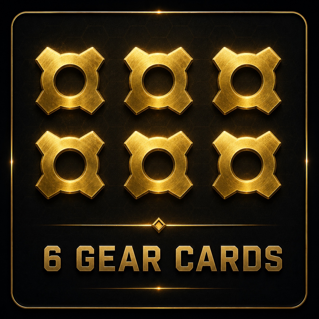 6 Gear Cards