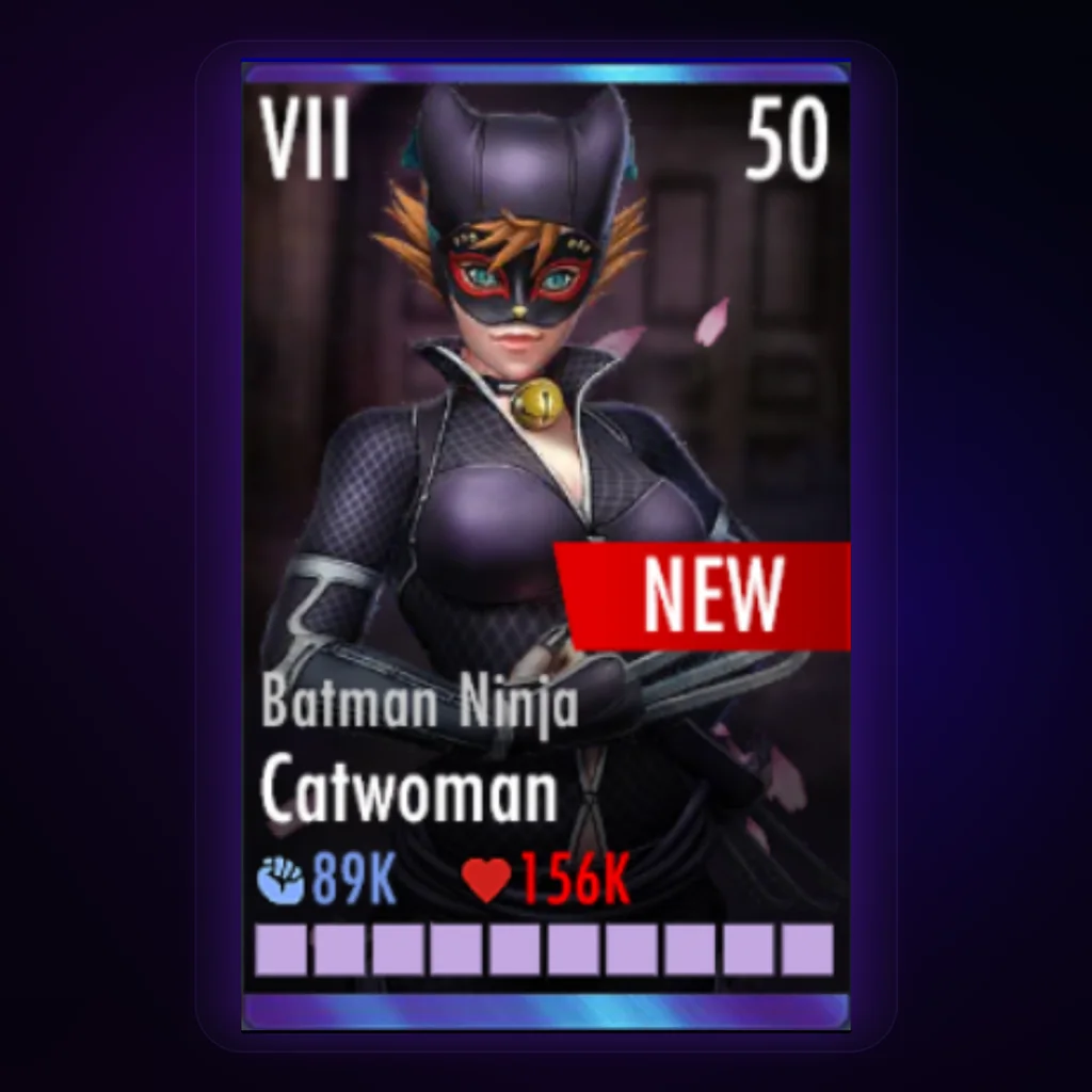 Metal Catwoman Batman Ninja character card