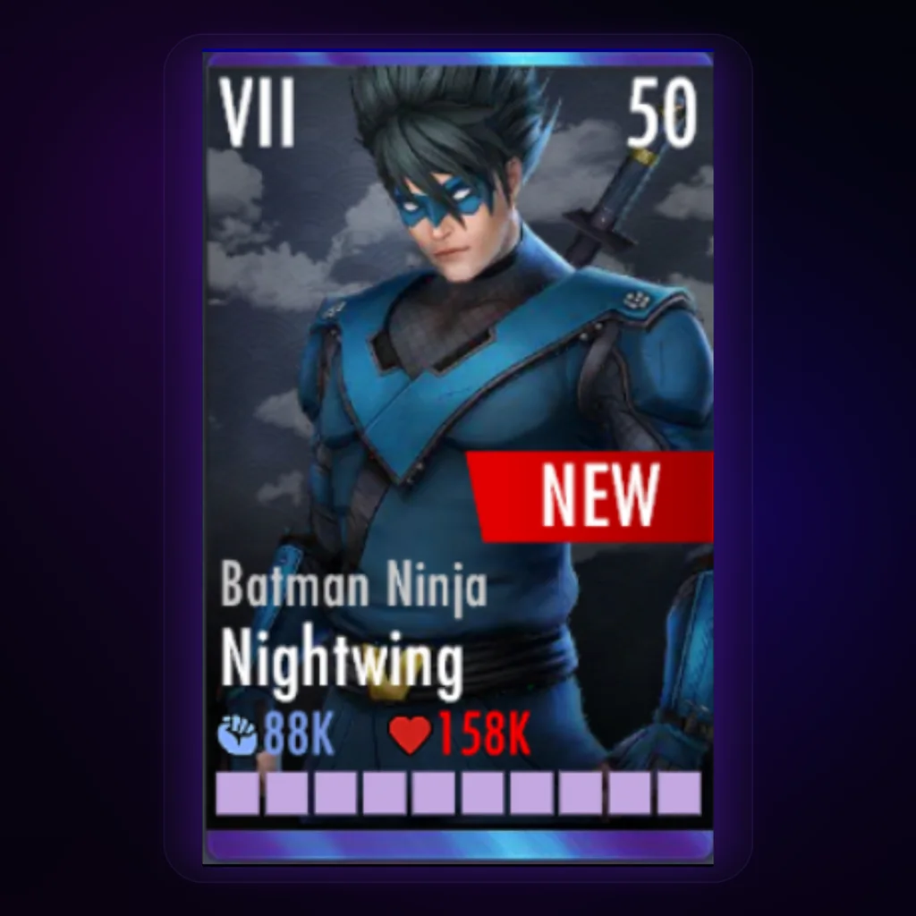 Metal Nightwing Batman Ninja character card