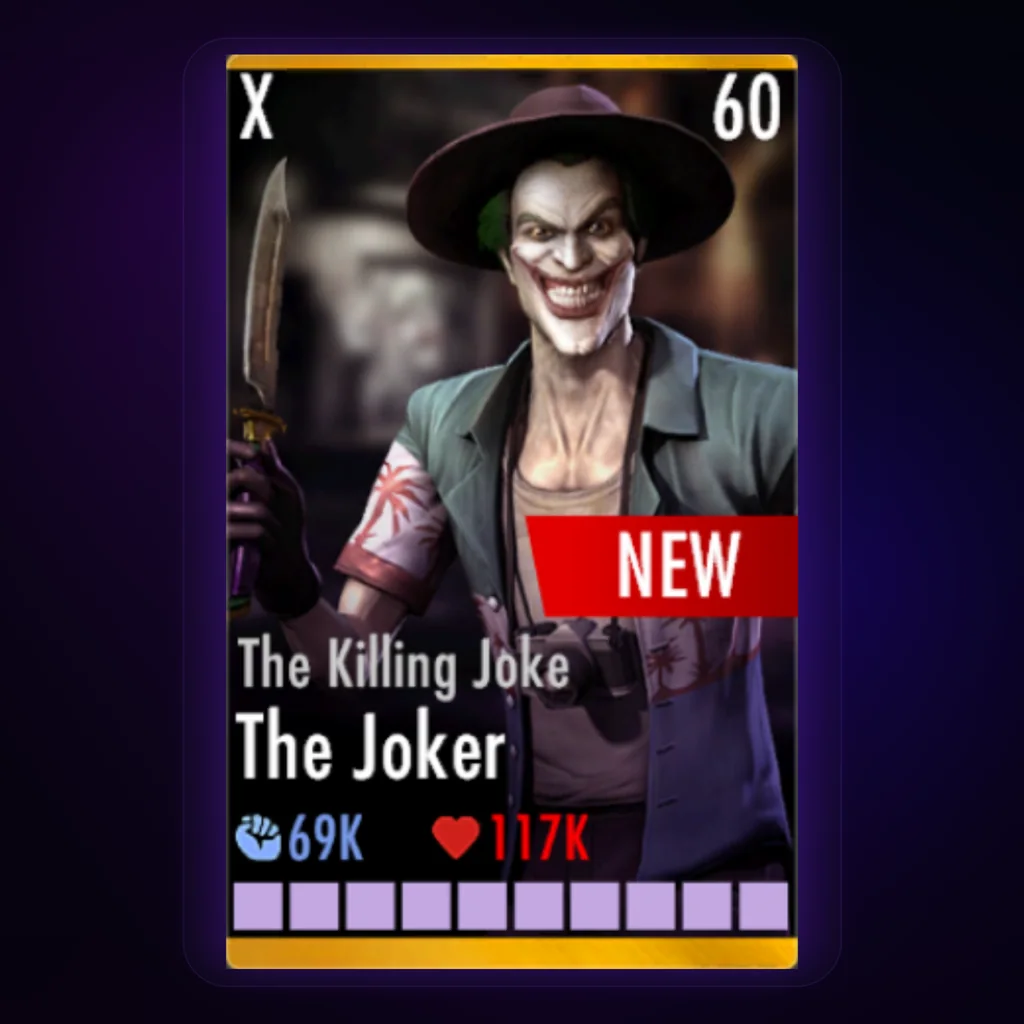 The Joker The Killing Joke character card