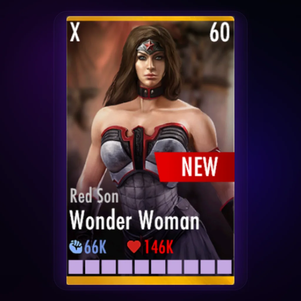 Wonder Woman Red Son character card