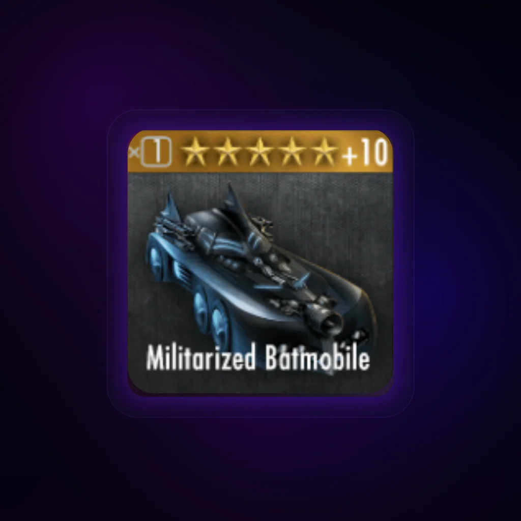 Militarized Batmobile Gear Card